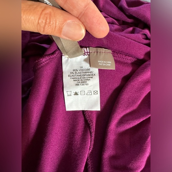 Pennington’s 1x purple bolero shrug. Perfect for fall. - Picture 5 of 9